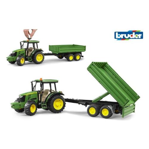 Bruder Trattore con Rimorchio JOHN DEERE 02108