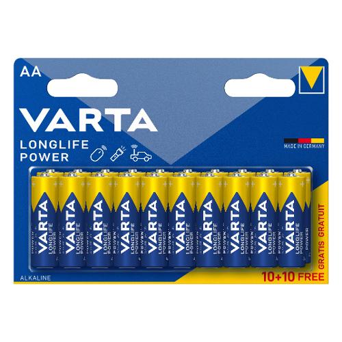 Varta Batteria Stilo AA Alcalina LONGLIFE POWER 20pz 04906 121 490
