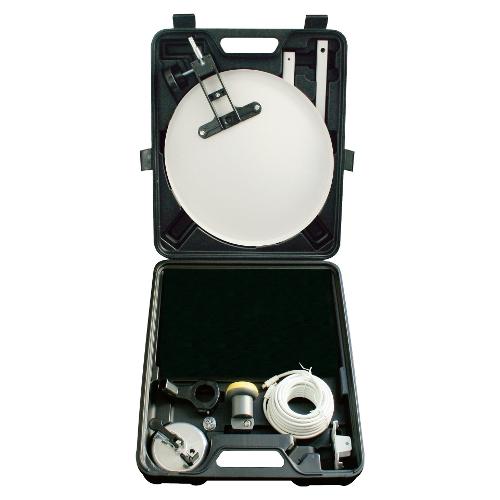 Iddigital Antenna satellitare Valigetta Camping con Ricevitore Sat 12 220 V KIT311 554