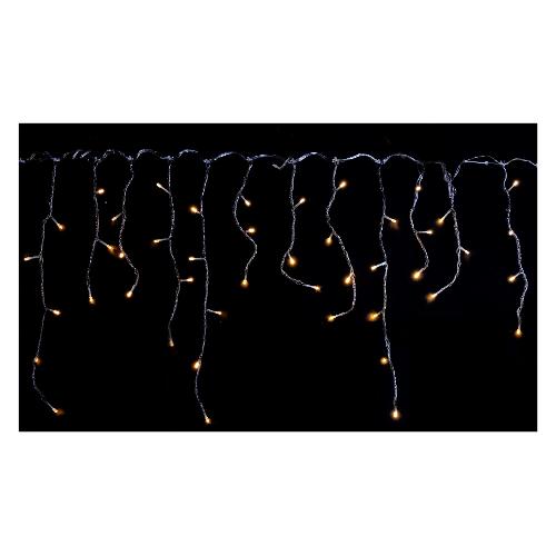 Pre Qu' Italia Tenda luminosa Stalattiti Led con Giochi e Timer (420x50 cm) nr 180 luci Bianco caldo D2391