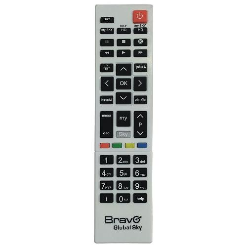 Bravo Telecomando decoder GLOBAL SKY Silver 90100910
