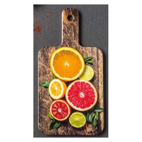 Bisetti Tagliere Legno (32,5x16,5cm) Decoro Agrumi 82201A