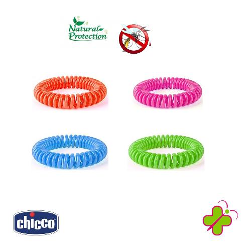 Chicco Bracciale anti zanzare plastica ZANZA NO Assortito 8552