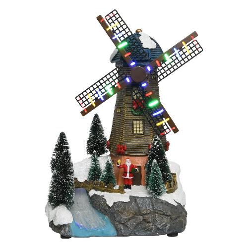 Kaemingk Paesaggio Led Mulino Movimento e Musica 488058