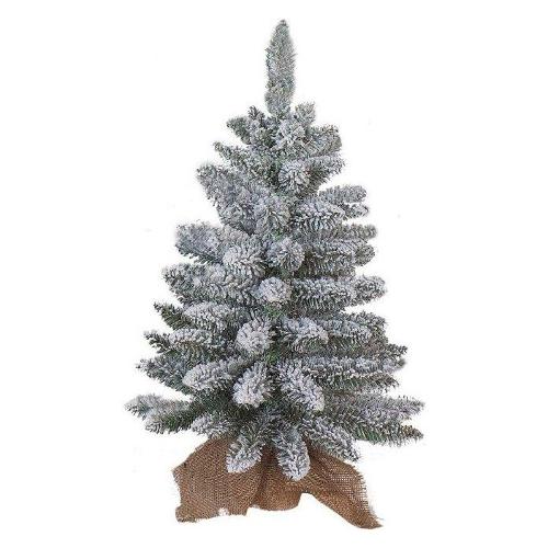 Amicasa Albero di natale Verde innevato 008520 (75cm)