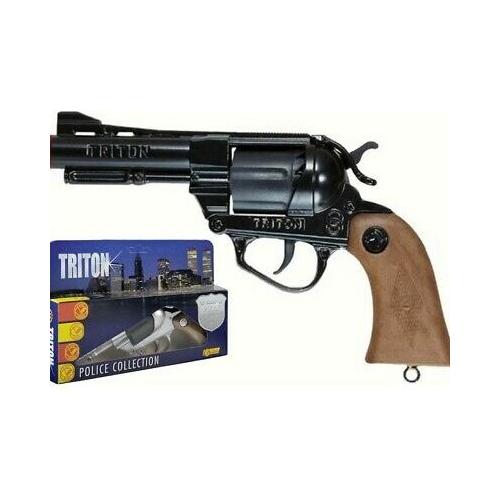 Toy Gun Revolver Black - Pistola giocattolo revolver con colpi