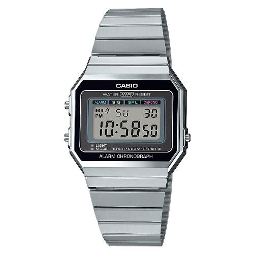 Casio Orologio VINTAGE Iconic Silver e Black A700WE 1AEF