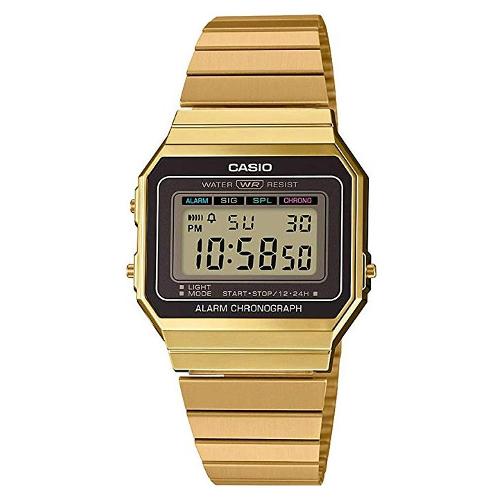 Casio Orologio VINTAGE Iconic Gold e Black A700WEG 9AEF