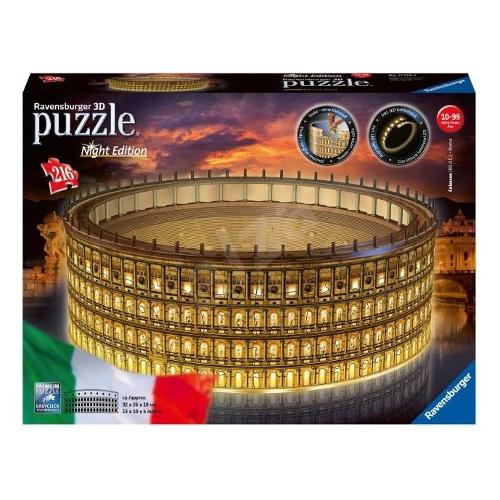 Ravensburger Puzzle 216 pz Colosseo con Luce 10a+ 3D 11148