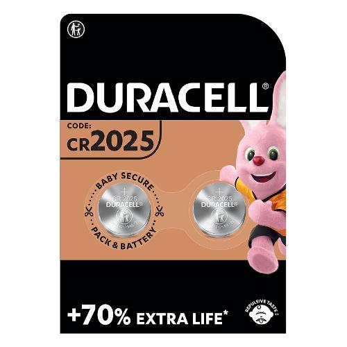 Duracell Batteria CR2025 Litio 2pz DU21B2