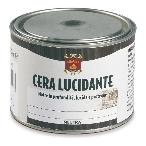 Gubra Cera legno I MOBILI DI GUBRA In Pasta Lucidante Neutro barattolo 500 ml GRL092 32