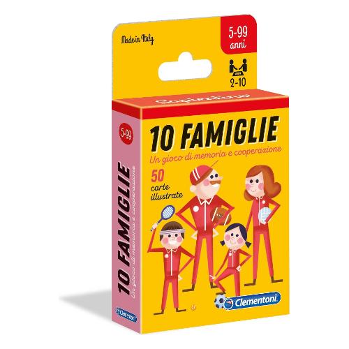 Clementoni Carte gioco 10 Famiglie 16172