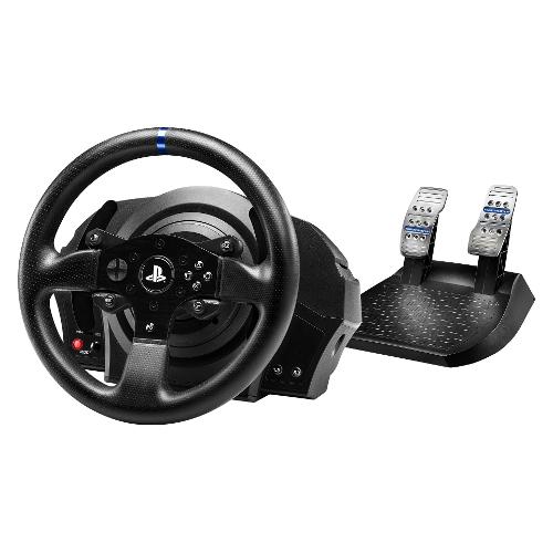 Thrustmaster Volante e pedaliera simulatore guida PLAYSTATION 4 Volante con Force Feedback T300Rs Licenza Ufficiale Ps4 Ps3 Black 4160604