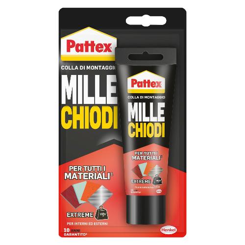 Pattex Colla montaggio MILLE CHIODI Extreme Bianco tubetto 142 gr 2716810