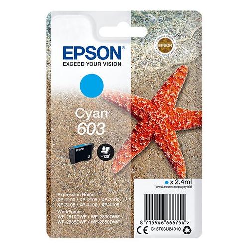 Epson Cartuccia stampante Serie Stella Marina Ciano 603 C13T03U24020