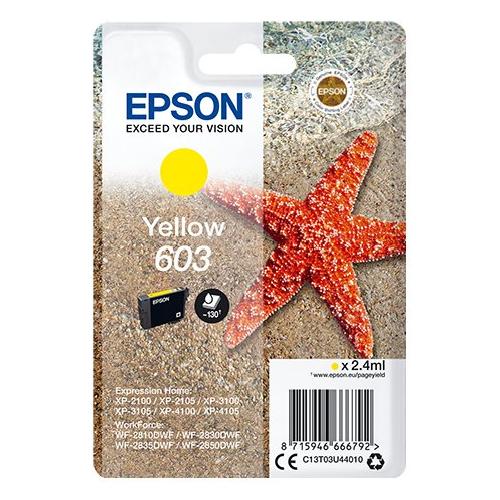 Epson Cartuccia stampante Serie Stella Marina Giallo 603 C13T03U44020