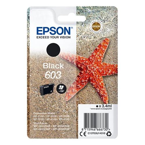 Epson Cartuccia stampante Serie Stella Marina Nero 603 C13T03U14020