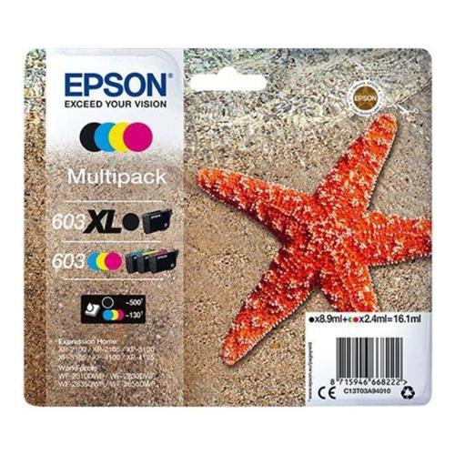 Epson Set cartucce stampante Serie Stella Marina Multipack 603 Black Xl C13T03A94020