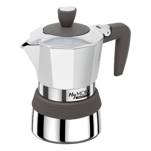 Pedrini Caffettiera Alluminio 3 Tazze MYMOKA Cromo lucido 02CF095