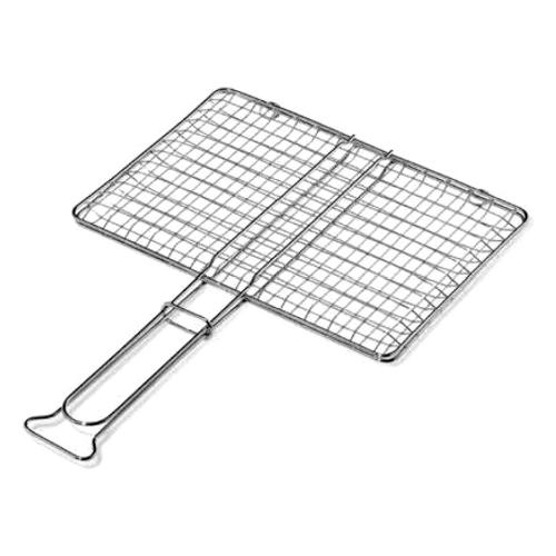 Ompagrill Griglia barbecue rete doppia senza piedi acciaio (37x27cm) B02737