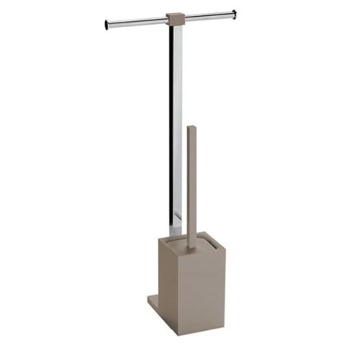 Gedy Colonna attrezzata WC RAINBOW Cromo e Tortora (25,7x16x58,8 cm) RA32 12