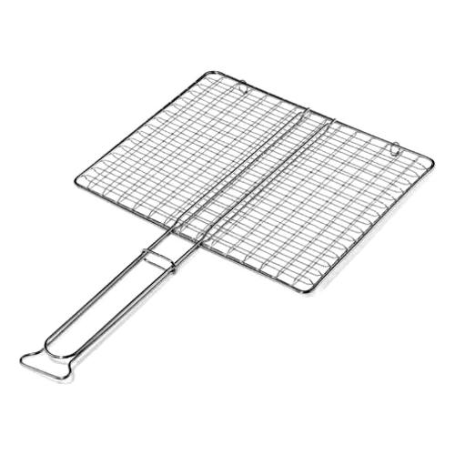 Ompagrill Griglia barbecue rete doppia senza piedi acciaio (40x35cm) B03540