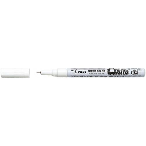 Pilot Pennarello indelebile Bianco tratto Fine - 0,5 mm Supercolor 3801121