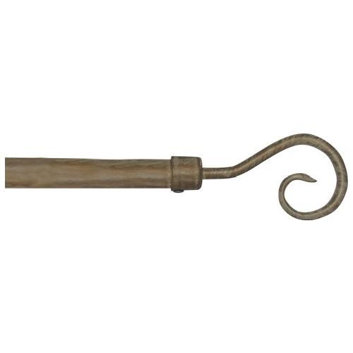 Angelo Carillo Kit bastone tenda (160x1,9 cm) LINE ORO Avorio e Oro 80302