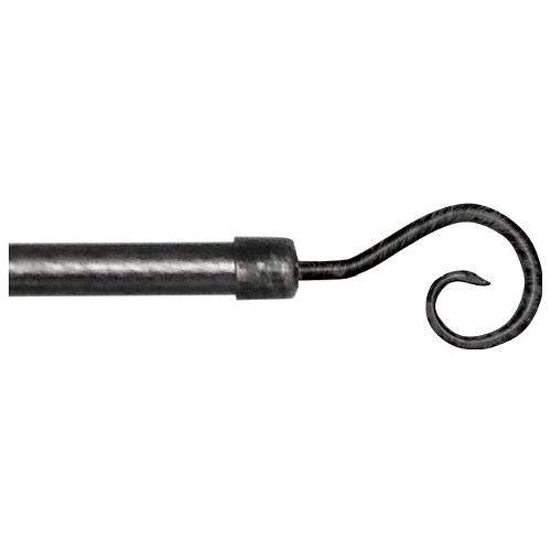 Angelo Carillo Kit bastone tenda (160x1,9 cm) LINE ORO Nero e Argento 80202