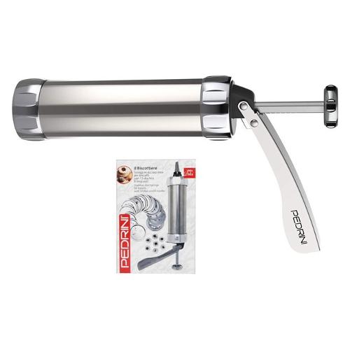 Pedrini Formine biscotti 1 pz Pistola Siringa Cromato 03GD272