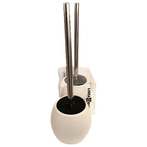 Amicasa Porta scopino WC appoggio NEOS Bianco (11,5x39 cm) BC07 1205