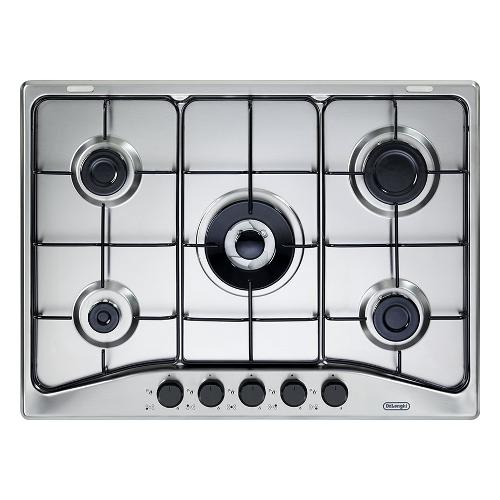 De Longhi Piano cottura gas 5 zone FAMILY Ffa 57 Asv Inox (70cm)