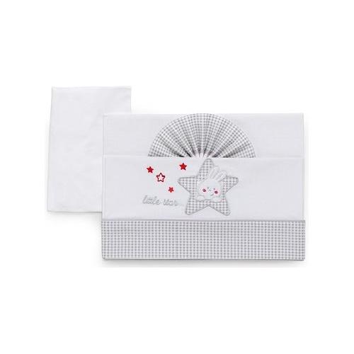 Italbaby Set lenzuola culla 3 pz STAR Grey 15 3010 208