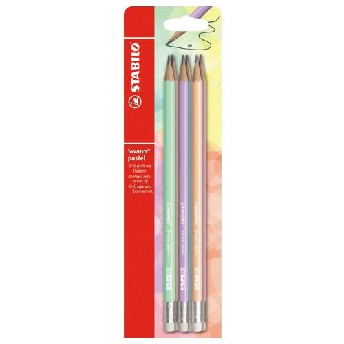 Stabilo Set matite grafite gradazione HB sezione esagonale 6 pz Pastel SWANO B 55366 10