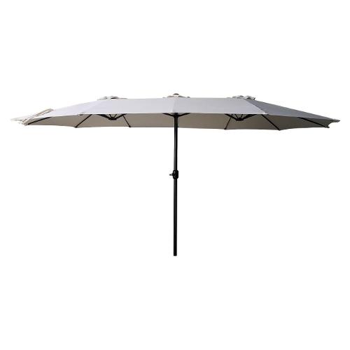 Amicasa Ombrellone alluminio TWIN Ecrù (4,6x2,7mt)