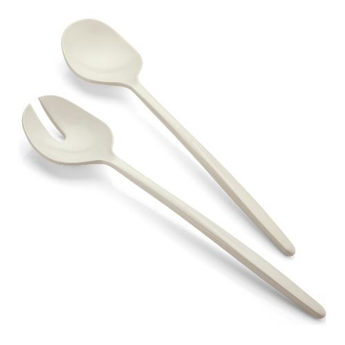 Guzzini Set posate insalata 2 pz Plastica (29cm) TIERRA Bianco 106101156