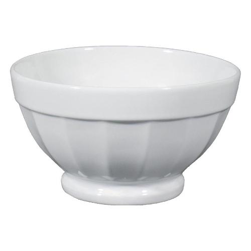 Saturnia Coppetta Porcellana (14cm) COSTOLATA Bianco 04001162
