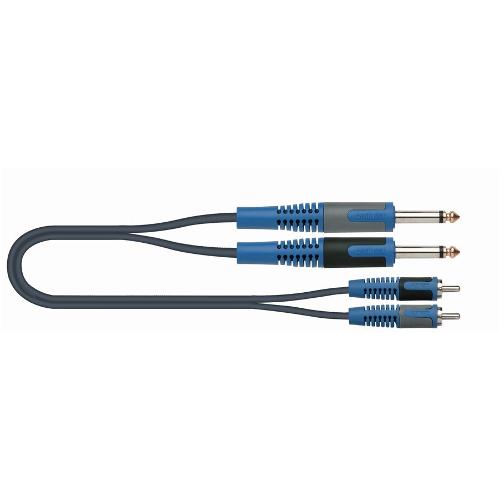 Quiklok Cavo adattatore ROK SOLID SERIES Audio Rksa 130 5 Jack Rca Blue e Black 5m 30 00286
