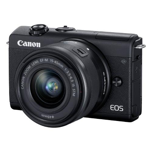 Canon Fotocamera mirrorless 24Mpx EOS M200 Kit Ef M 15 45 mm Black 3699C010