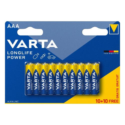 Varta Batteria Ministilo AAA Alcalina LONGLIFE POWER 20pz 04903 121 490