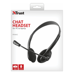 Trust Cuffie microfono filo PRIMO Chat Headset Black 21665 SME