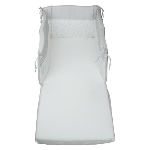 Baby Idea Paracolpi lettino 3 Lati Stelle grigio P 260GR