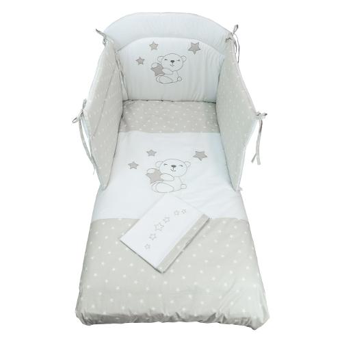 Baby Idea Piumone lettino con kit lenzuola LITTLE STAR Beige 30350 SB