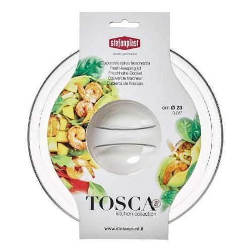 Stefanplast Coperchio pentola Plastica San (22cm) TOSCA Trasparente 55160