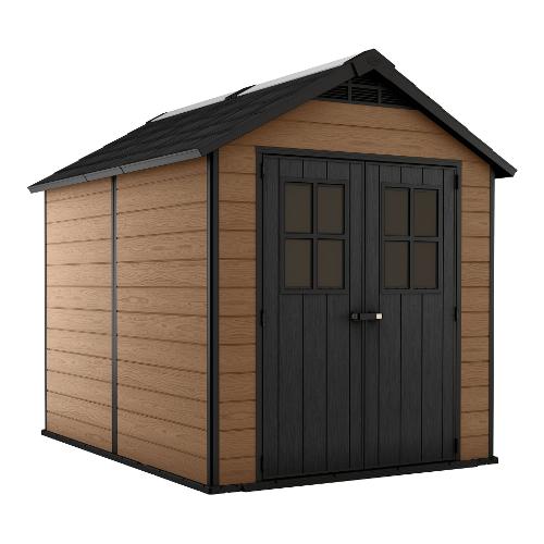 Keter Casetta NEWTON WOODSHIELD 759 Grande Marrone e Nero (228x287x252 cm) K241887K530KK