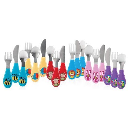 Nuby Set posate infanzia 3 pz 12m+ assortito NV0501003
