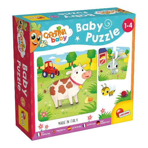 Lisciani Puzzle 4 pz La Fattoria 1-4a CAROTINA BABY 80083