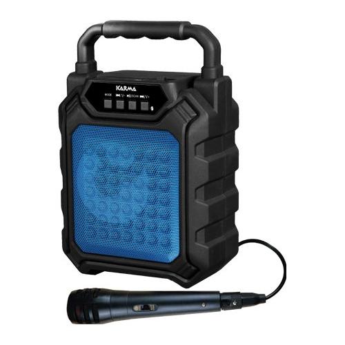 Karma Set karaoke Tws Black e Blue 12W HPS B44B Bluetooth USB, AUX, Card Reader