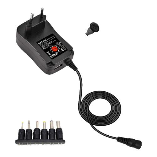 Karma Alimentatore EU Plug Black ACR 627 3V, 4,5V, 5V, 6V, 7,5V, 9V, 12V 18W Multi plug