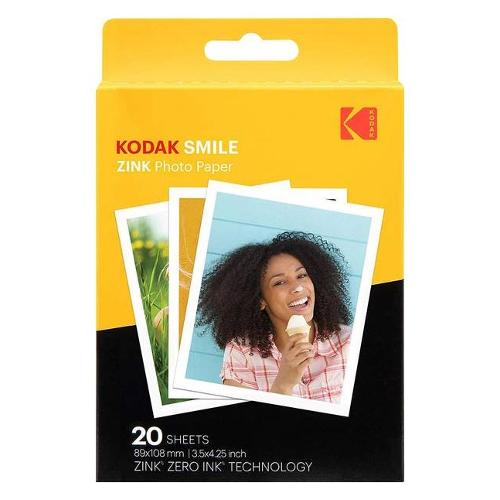 Kodak Carta fotografica 8,9 x 10,8 cm 20pz ZINK 3,5"x4,25" RODZL3X420